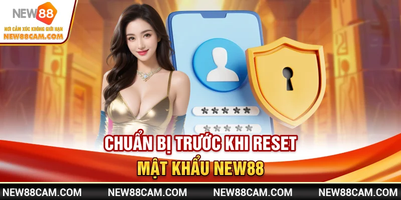 Chuẩn bị trước khi reset mật khẩu New88