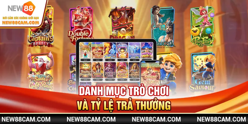 Danh mục trò chơi và tỷ lệ trả thưởng